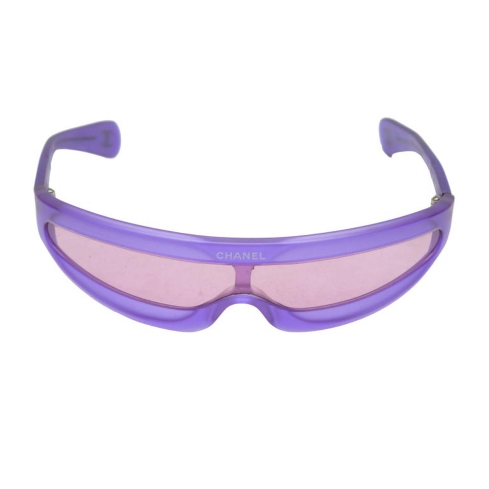 Chanel Purple Spring/Summer 2001 Shield Sunglasses